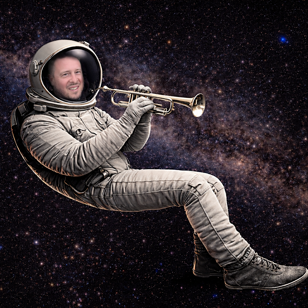 Astronaut trumpet image